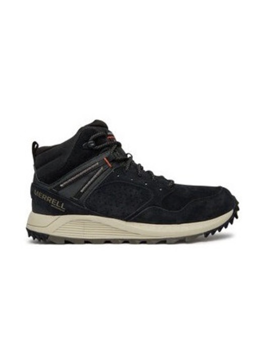 Мъжки спортни обувки Merrell, 304345302, Естествена кожа, Черен, Черен