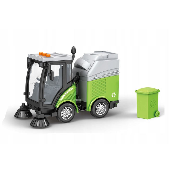 Masina de gunoi de jucarie, Norimpex, efecte sonore si lumini, plastic, 3+, verde