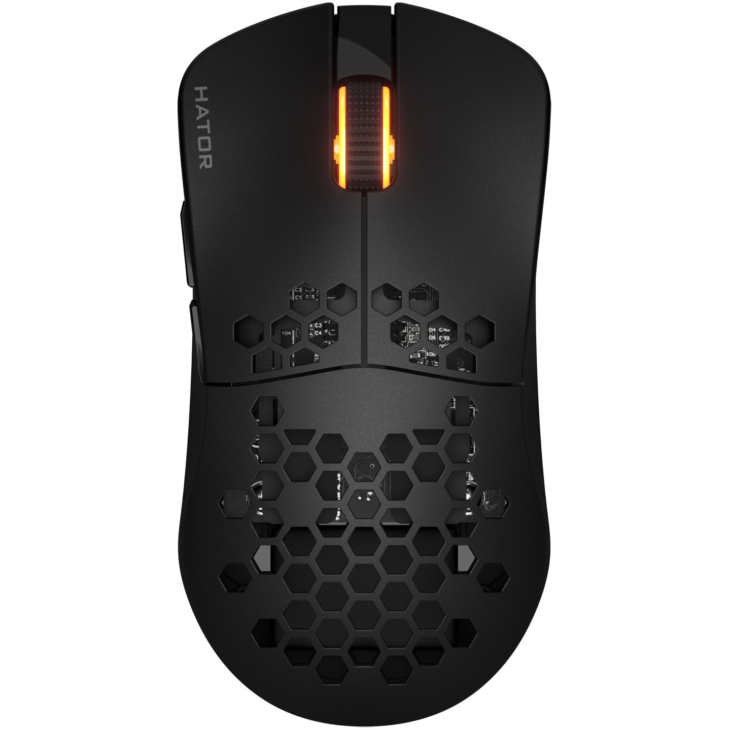 Mouse gaming wireless Hator Stellar Pro, 26K DPI, polling rate pana la 1000H, capacitate baterie 300mAh, durata deviata baterie in modul wireless pana la 18H (iluminare pornita), p