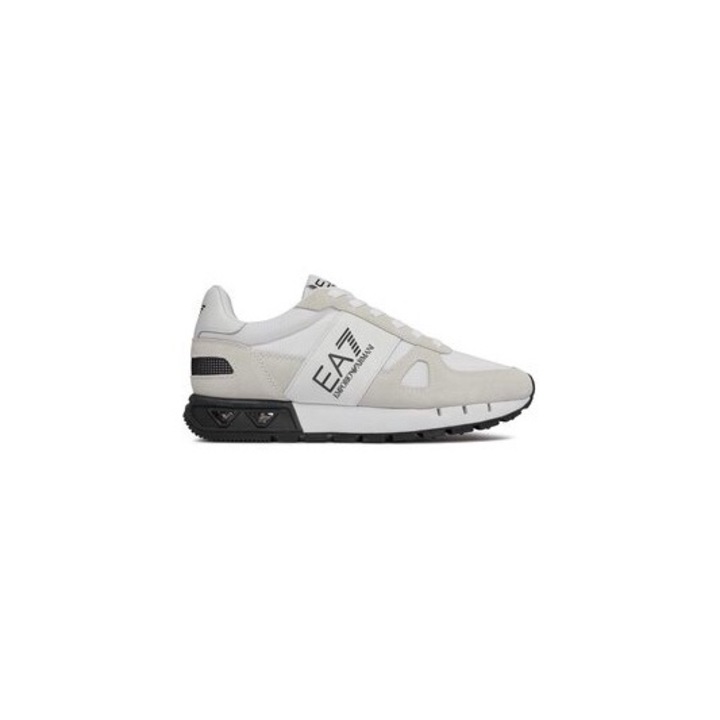 Pantofi sport barbati Emporio Armani Ea7, 303544881, Piele naturala, Alb, Alb, 42