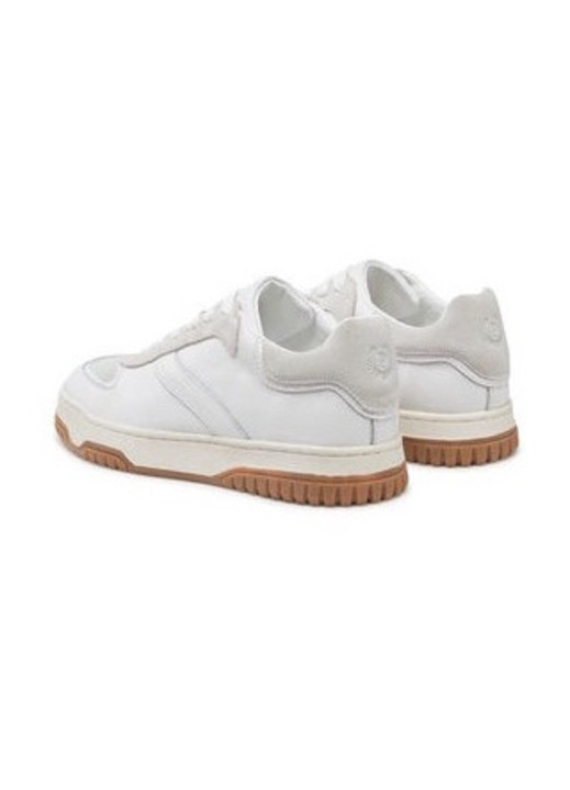 Pantofi sport dama Pollini, 305204400, Piele naturala, Alb, Alb