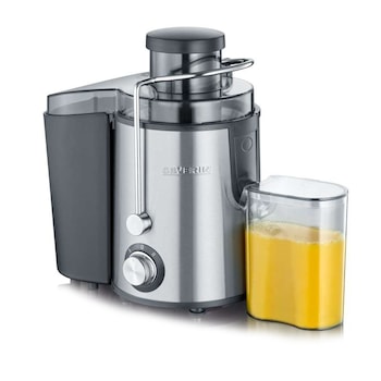 Storcator fructe, Severin, 400 W, 2 viteze, Inox, Argintiu