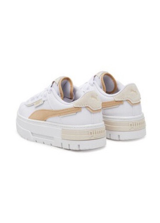 Pantofi sport dama Puma, 304555497, Piele ecologica, Alb, Alb, 39