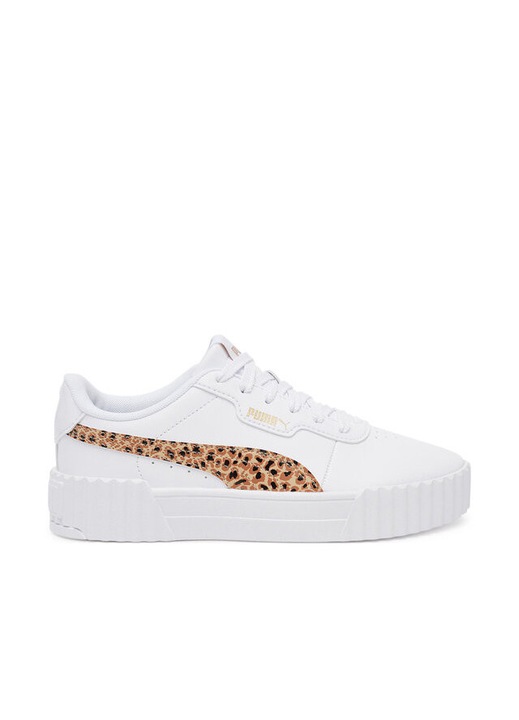 Pantofi sport dama Puma, 304560521, Piele ecologica, 38.5 EU, Alb