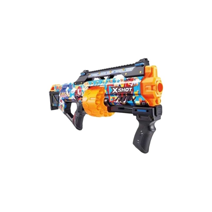Pistol de jucarie BigBuy, Dart Gun X-Shot Sonic Skins, 60 x 30 cm
