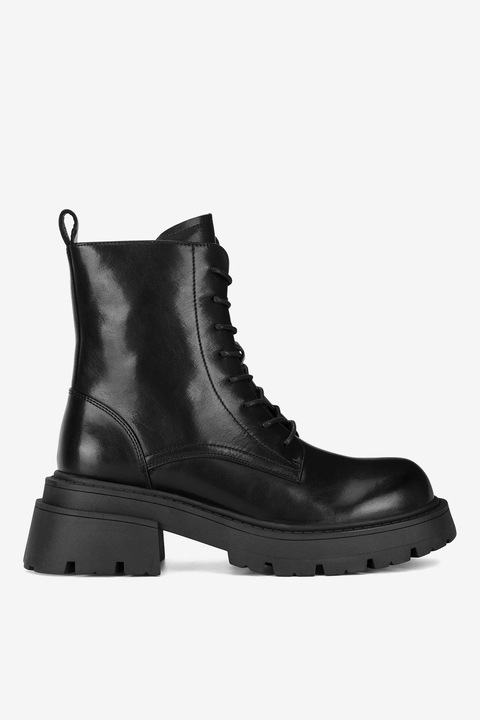 Ghete dama Badura, 5905588842262, Piele naturala, Negru, Negru