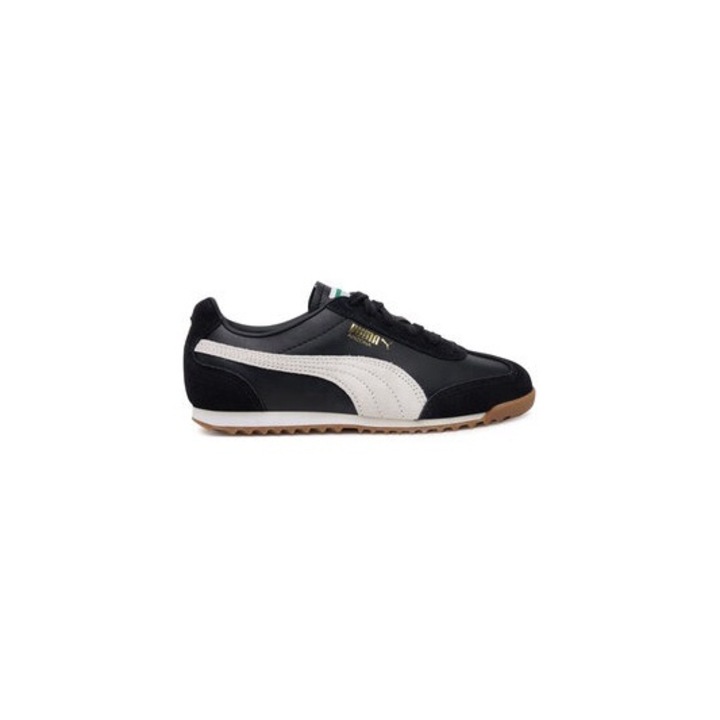 Pantofi sport Unisex Puma, 304560576, Piele naturala, Negru, Negru