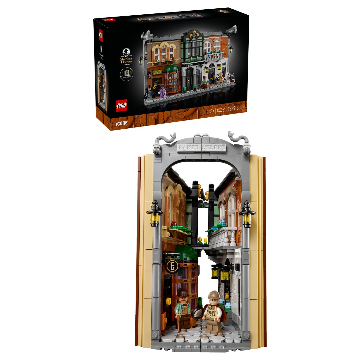 LEGO® Icons - Sherlock Holmes: Diorama pentru biblioteca 10351, 1359 piese