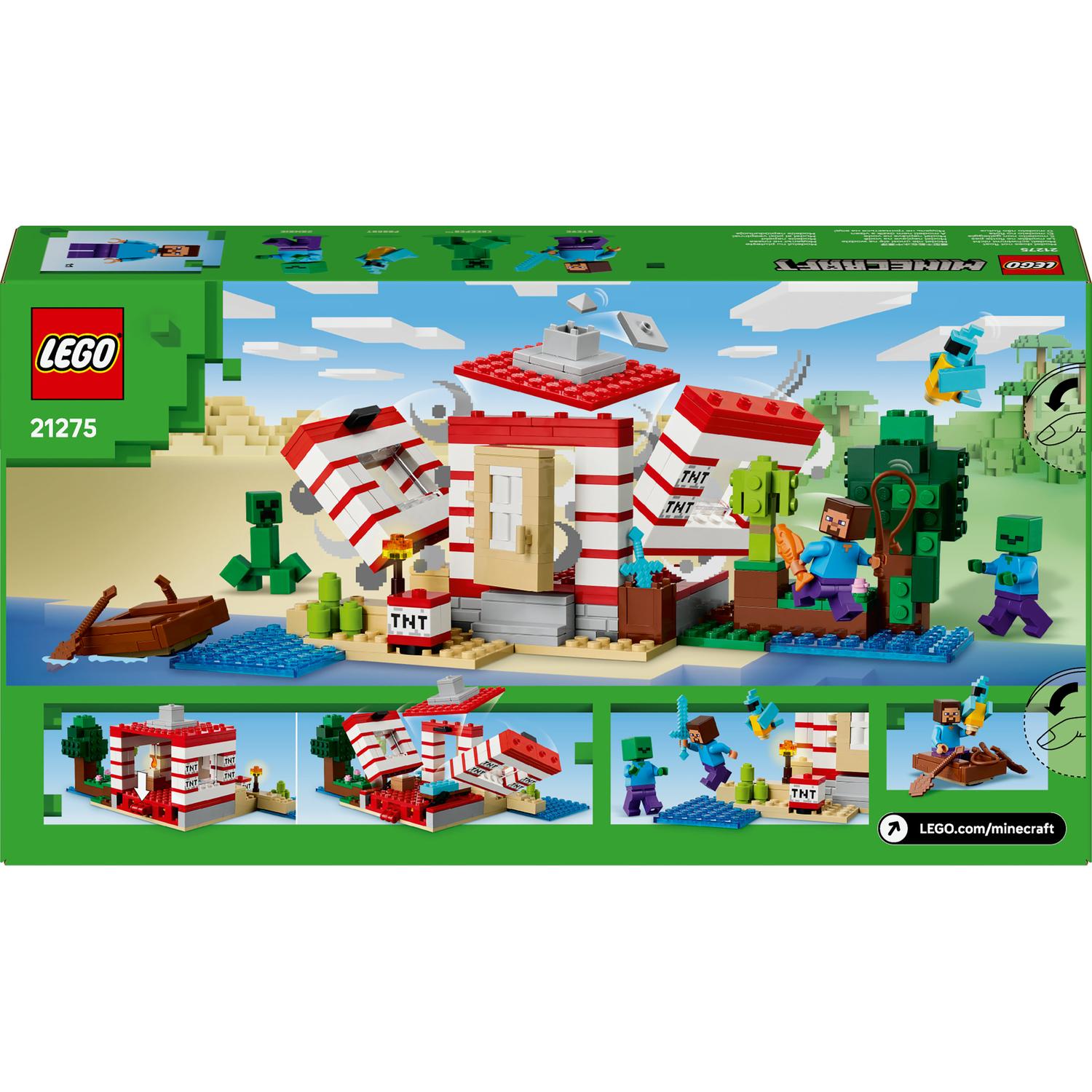 LEGO® Minecraft® - Casa TNT din jungla 21275, 287 piese - eMAG.ro