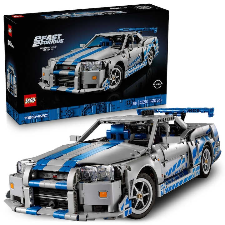 LEGO® Technic - Бързи и яростни, Nissan Skyline GT-R 42210, 1410 части