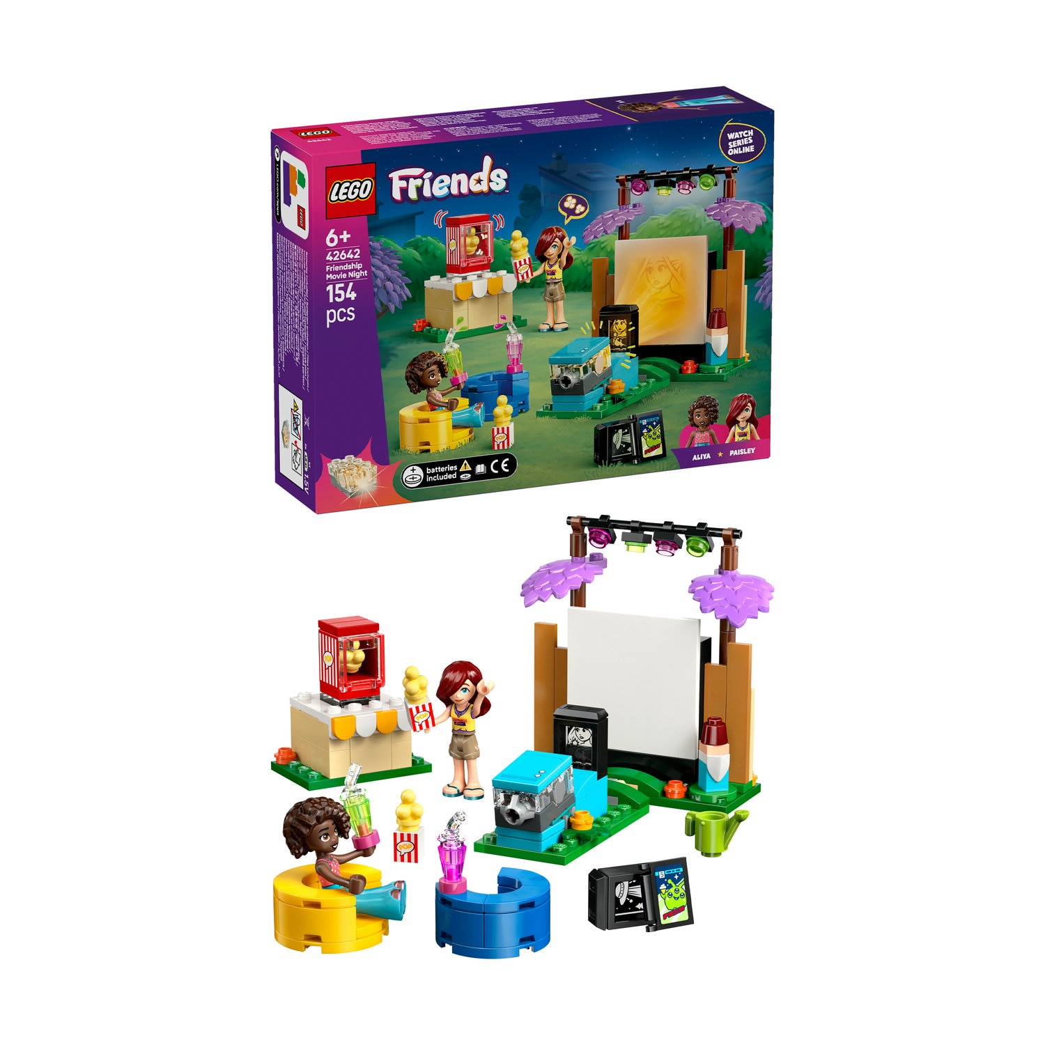 LEGO® Friends - Seara de film a prieteniei 42642, 154 piese