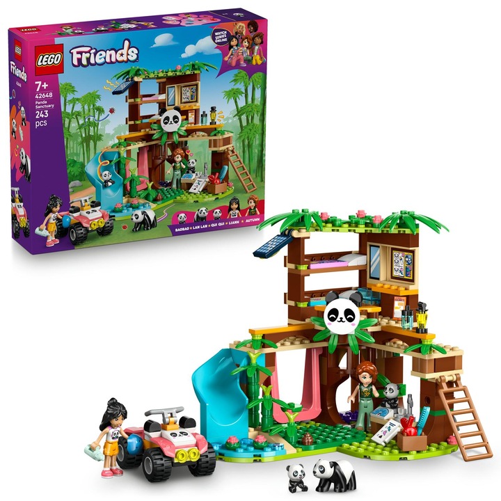 LEGO® Friends - Грижа за животните в убежището за панди 42648, 243 части