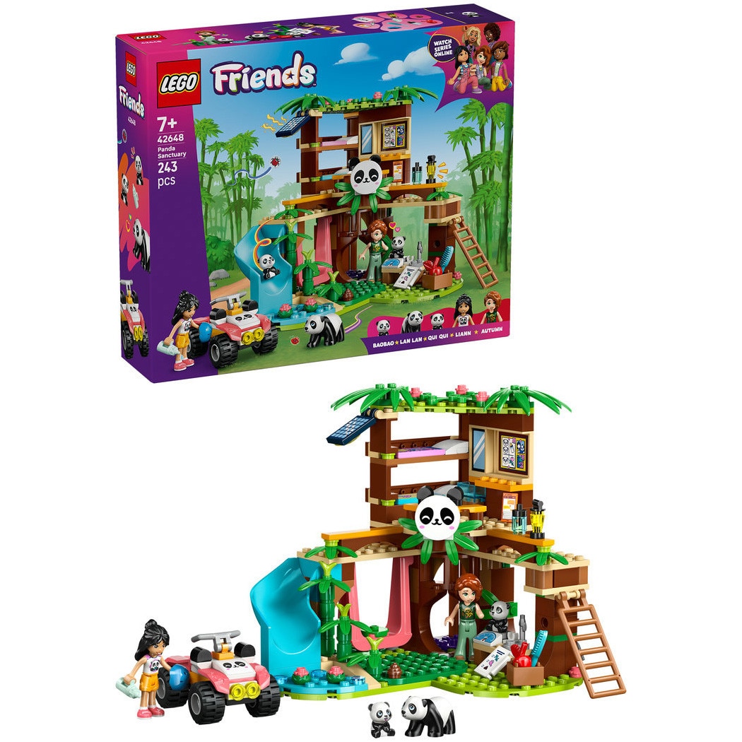 LEGO® Friends - Ingrijirea animalelor de la refugiul pentru panda 42648, 243 piese