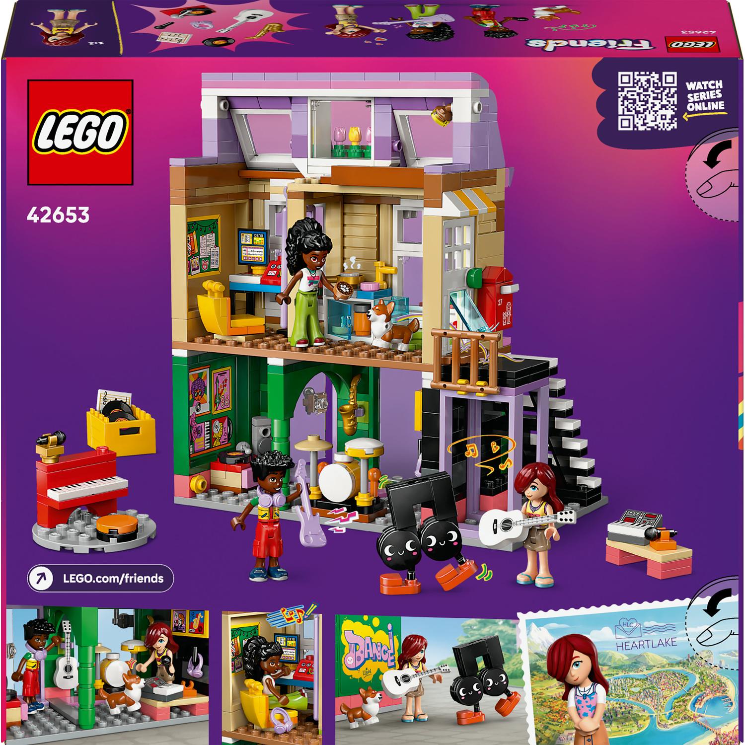 LEGO® Friends - Magazin de muzica si apartament 42653, 483 piese