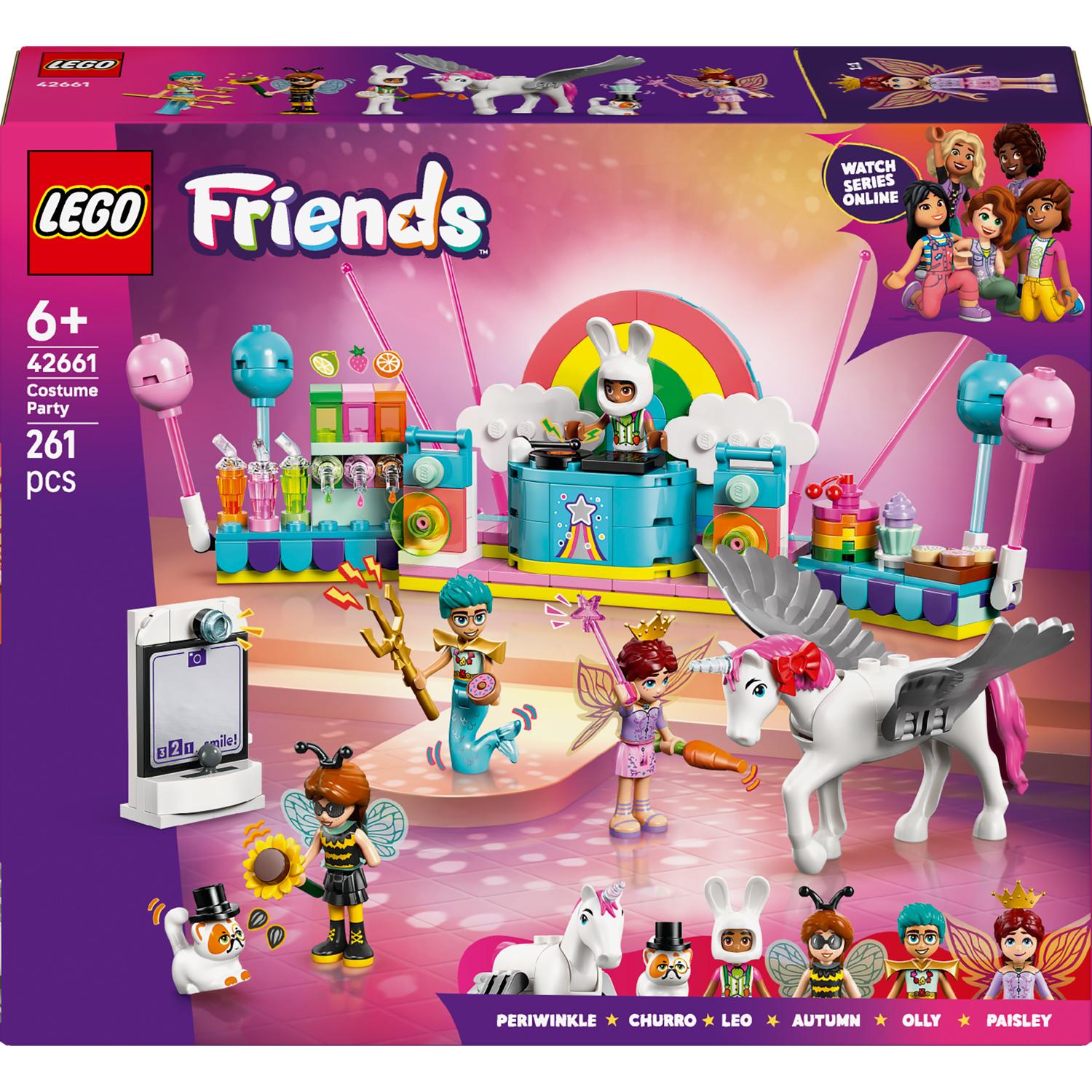 LEGO® Friends - Bal mascat cu unicornul si zana 42661, 261 piese