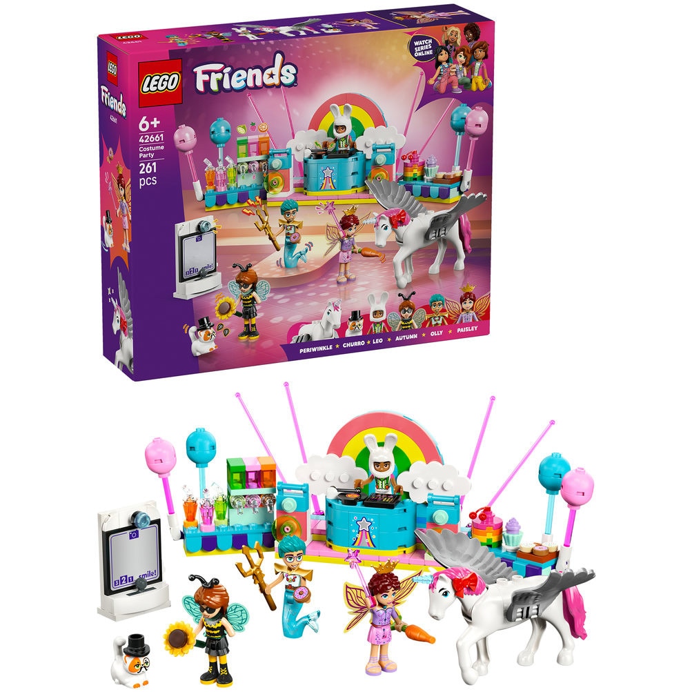 LEGO® Friends - Bal mascat cu unicornul si zana 42661, 261 piese