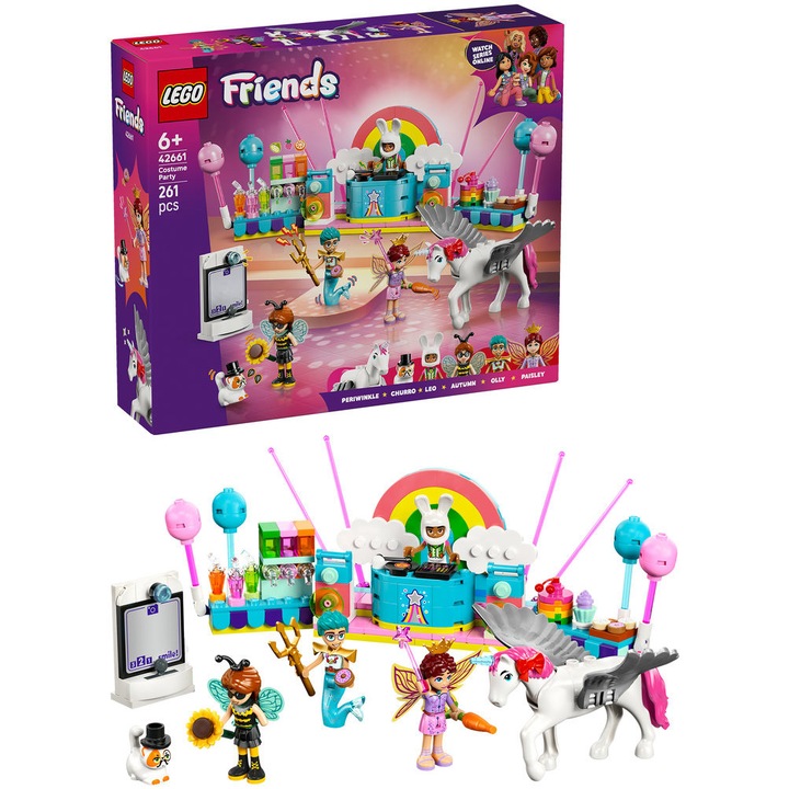LEGO® Friends - Bal mascat cu unicornul si zana 42661, 261 piese
