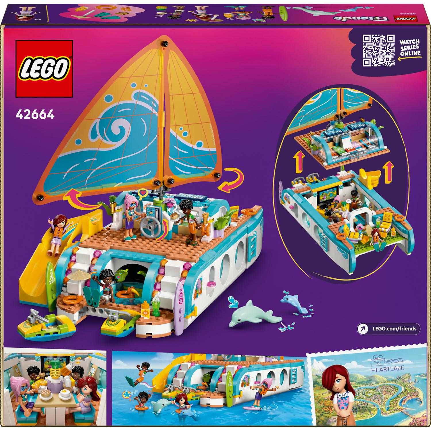LEGO® Friends - Calatoria aventuroasa cu barca 42664, 685 piese
