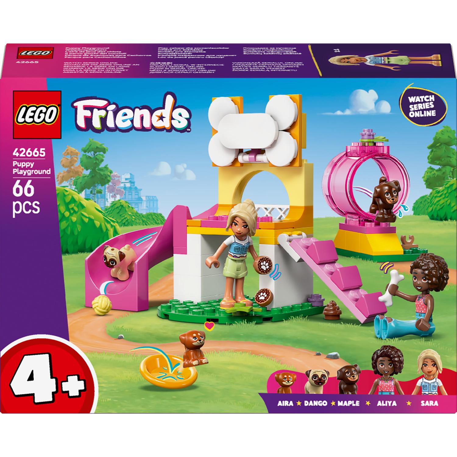 LEGO® Friends - Loc de joaca pentru catelusi 42665, 66 piese - eMAG.ro