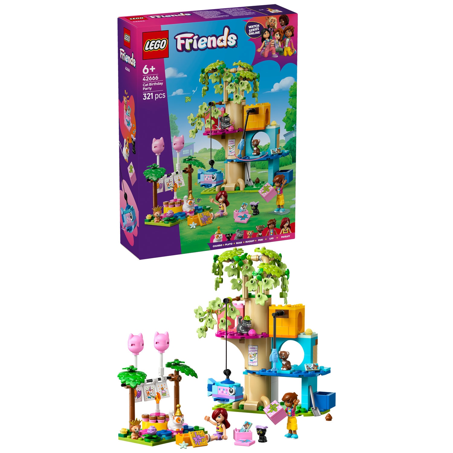 LEGO® Friends - Petrecere de ziua de nastere a pisicii si casuta
