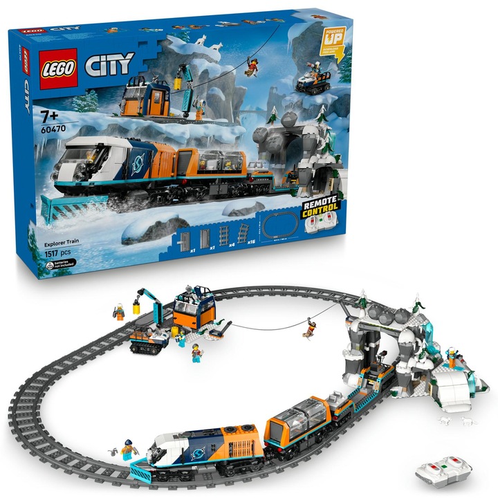 LEGO® City - Полярен експресен влак за арктически изследователи 60470, 1517 части