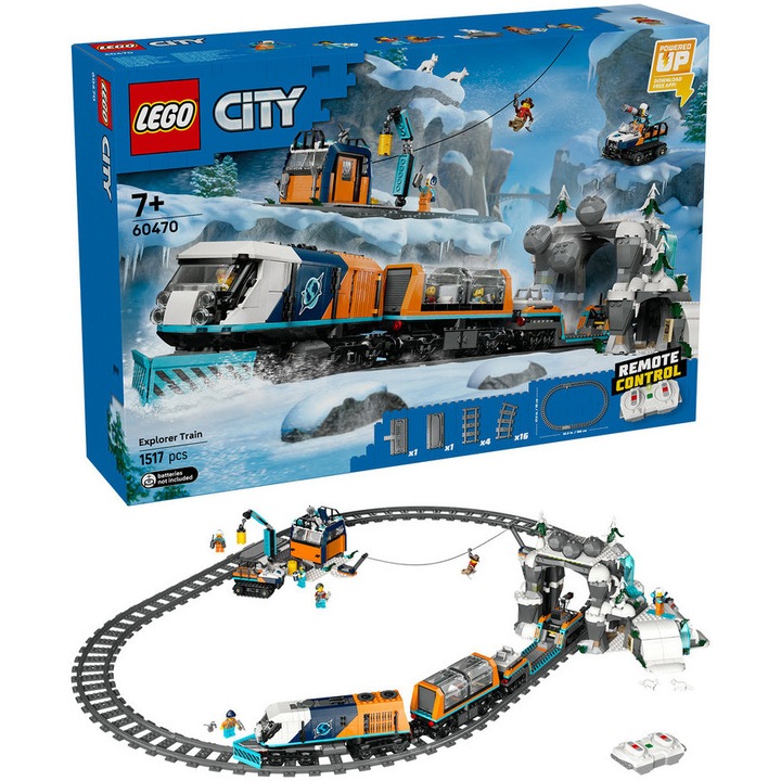 LEGO® City - Felfedezők sarkvidéki expresszvonata 60470, 1517 db