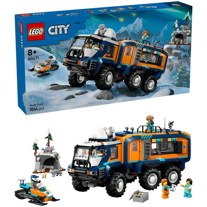 LEGO® City - Камион с научна лаборатория на арктическите изследователи 60471, 1064 части