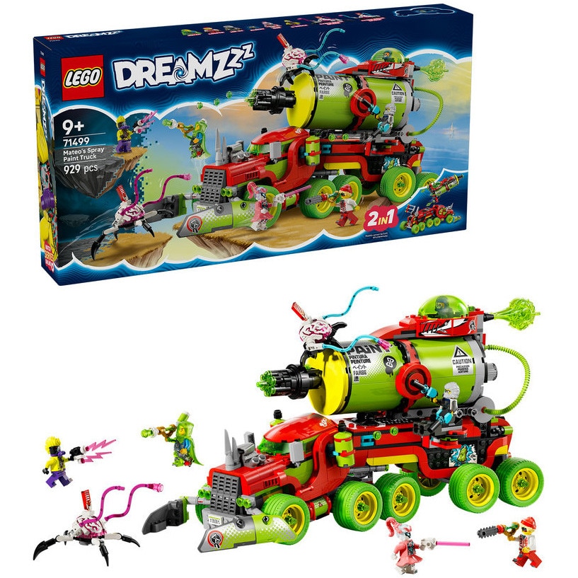 LEGO® DREAMZzz™ - Camionul de vopsea spray al lui Mateo 71499, 929 piese
