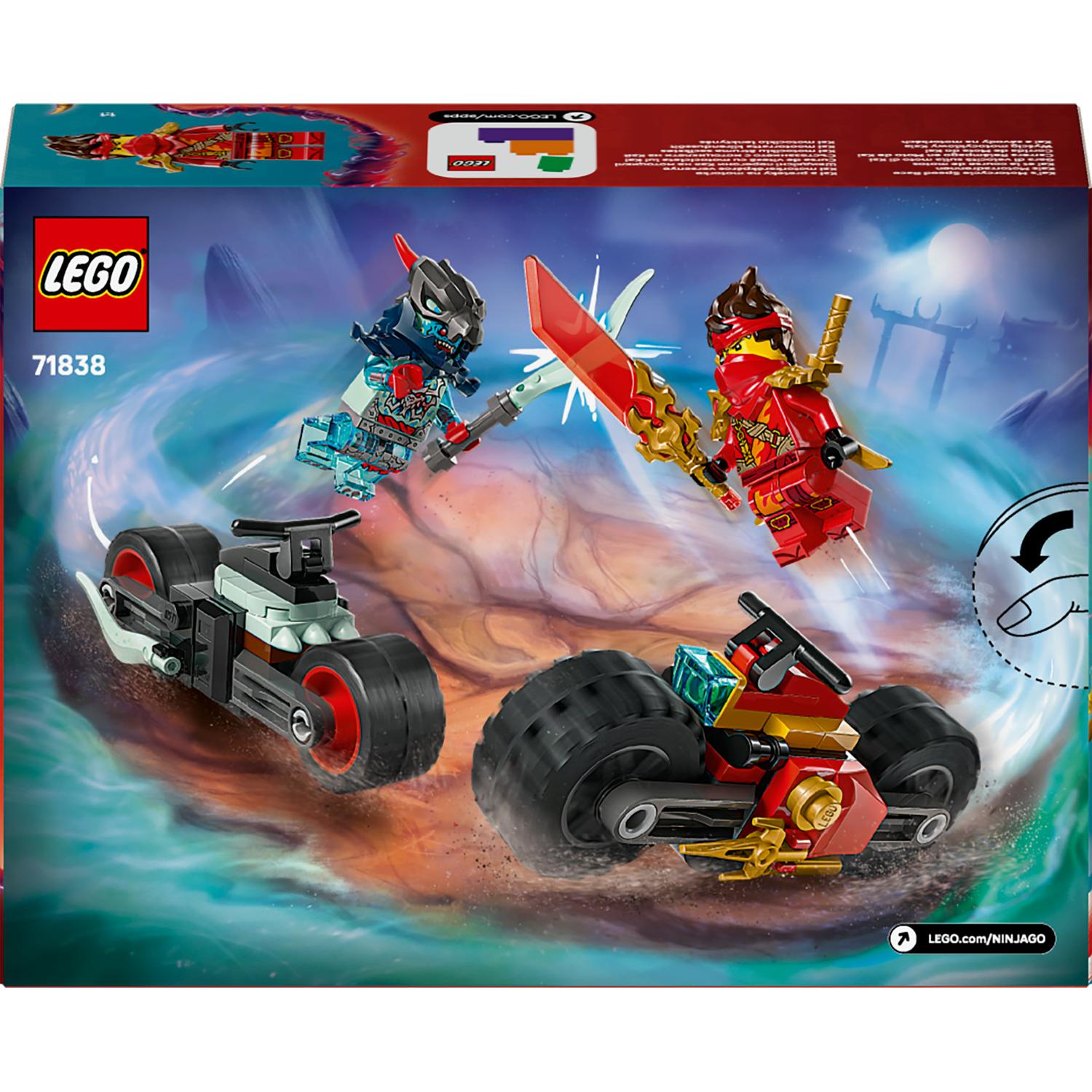 LEGO® NINJAGO® - Cursa de viteza cu motocicleta lui Kai 71838, 79