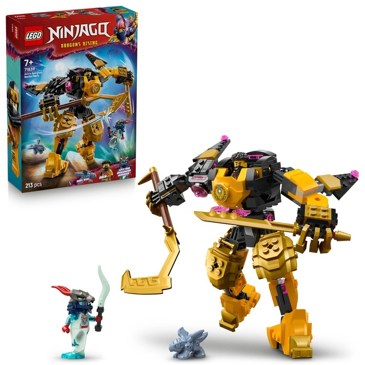 LEGO® NINJAGO® - Боен спинджицу робот на Арин 71839, 213 части