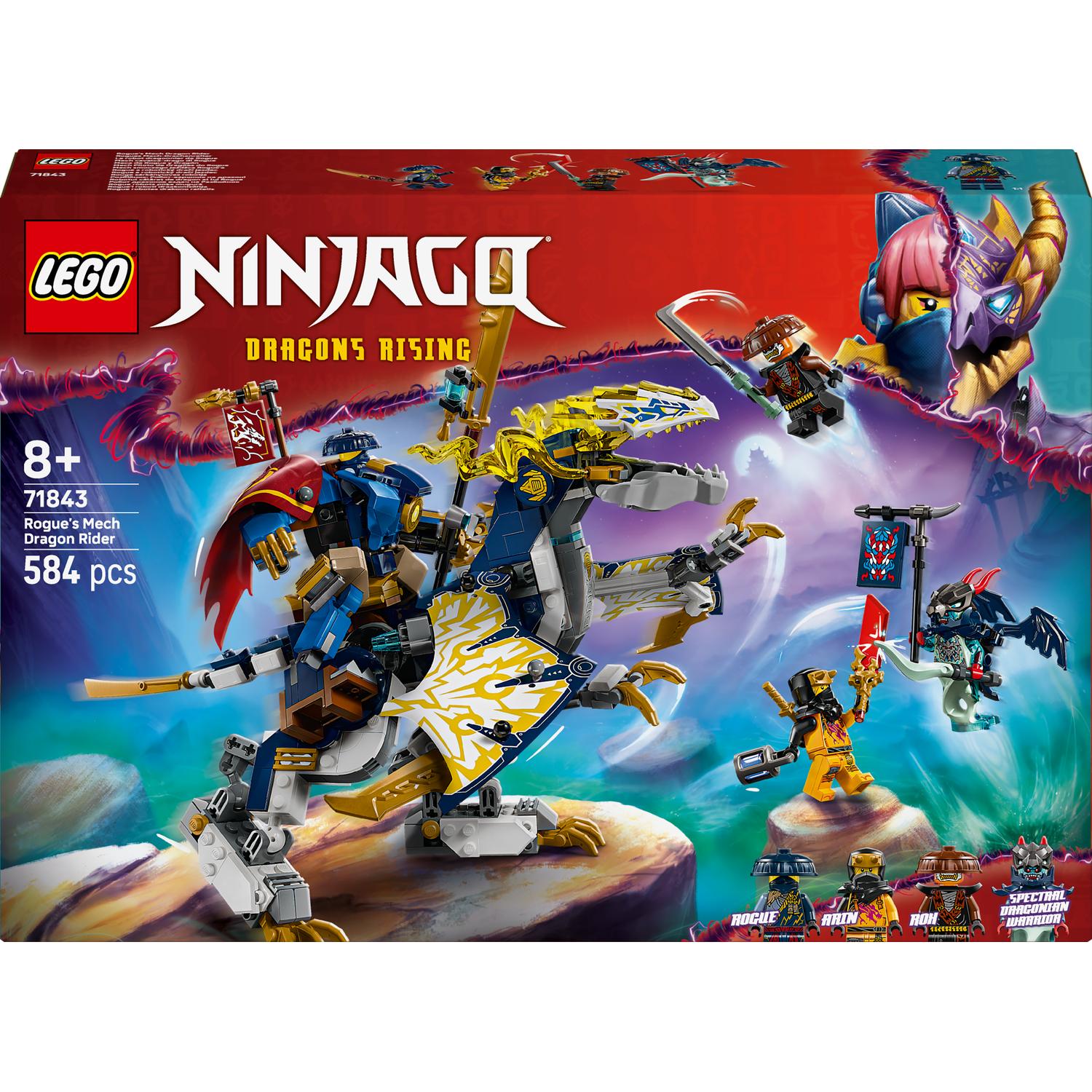 LEGO® NINJAGO® - Robotul calaret de dragon al lui Rogue 71843, 584