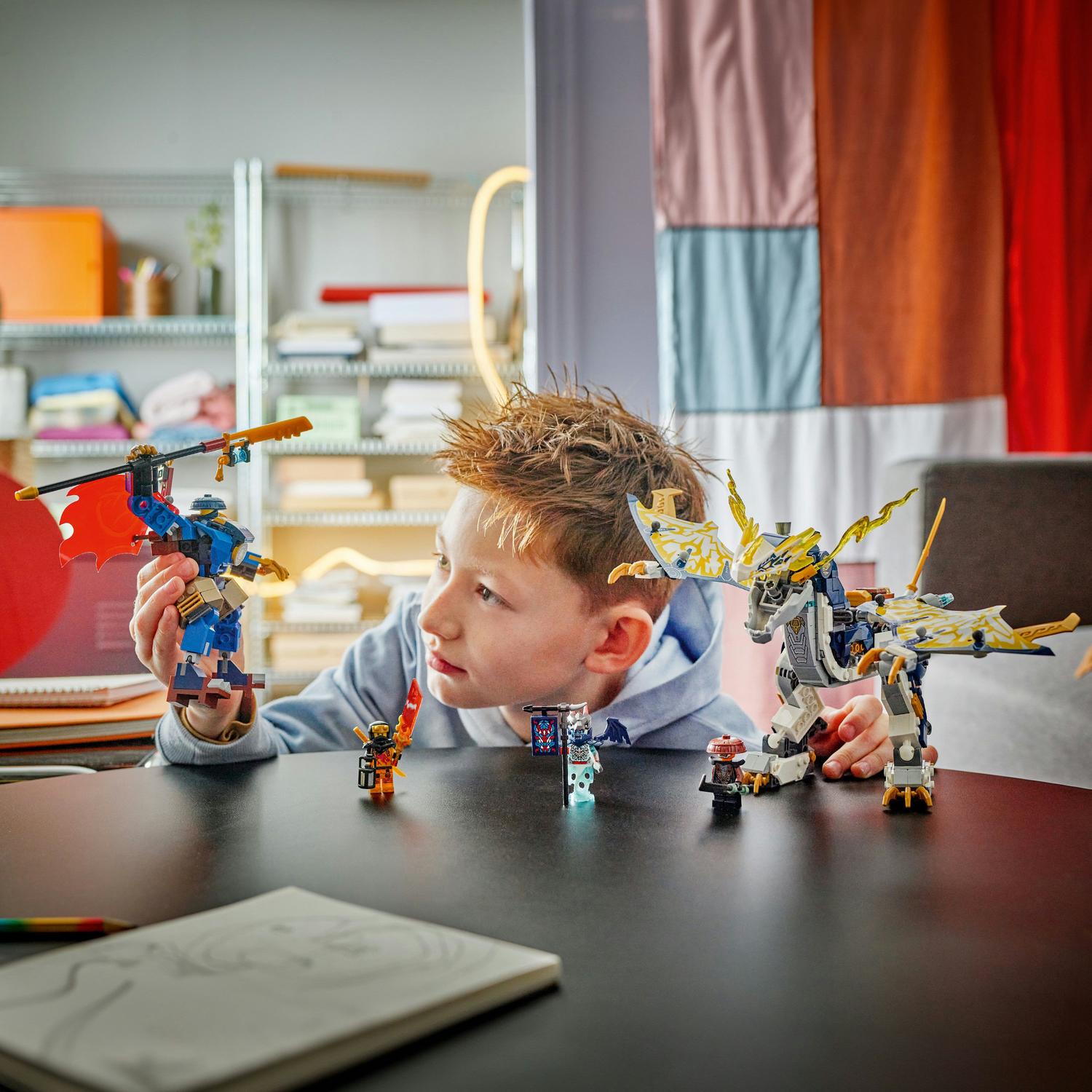 LEGO® NINJAGO® - Robotul calaret de dragon al lui Rogue 71843, 584