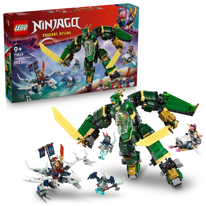 LEGO® NINJAGO® - Джетът робот на Лойд 71845, 1112 части