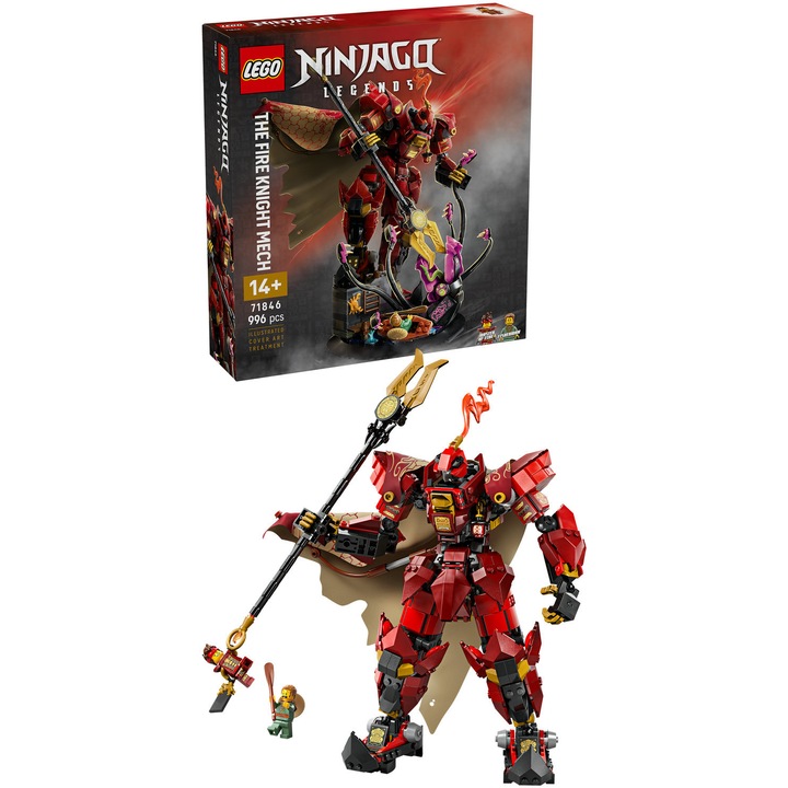 LEGO® NINJAGO® - Огненият рицар-робот 71846, 996 части