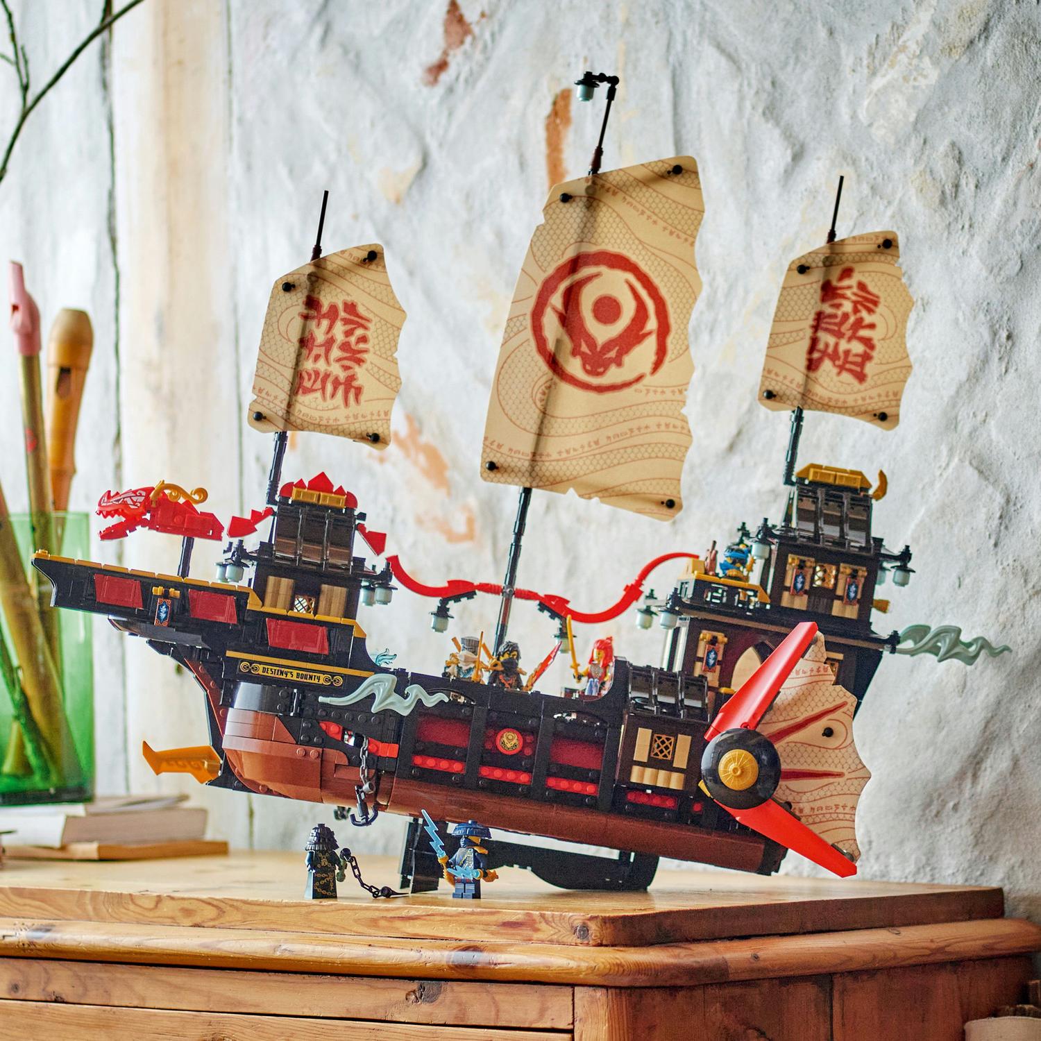LEGO® NINJAGO® - Nava Bounty a Templului 71848, 2387 piese - eMAG.ro