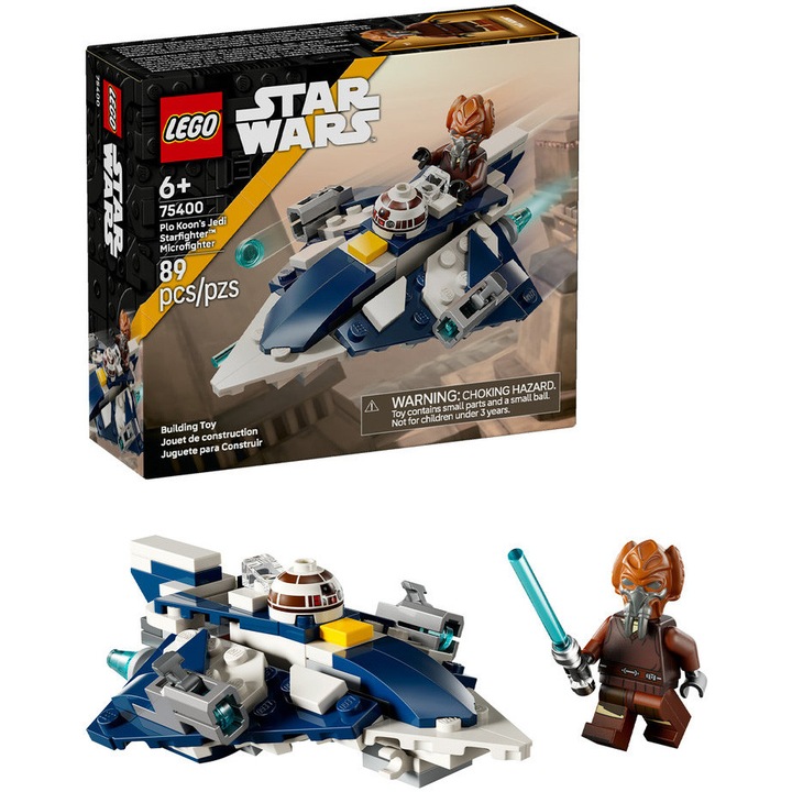 LEGO® Star Wars™ - Plo Koon Jedi csillagvadásza™ microfighter 75400, 89 db