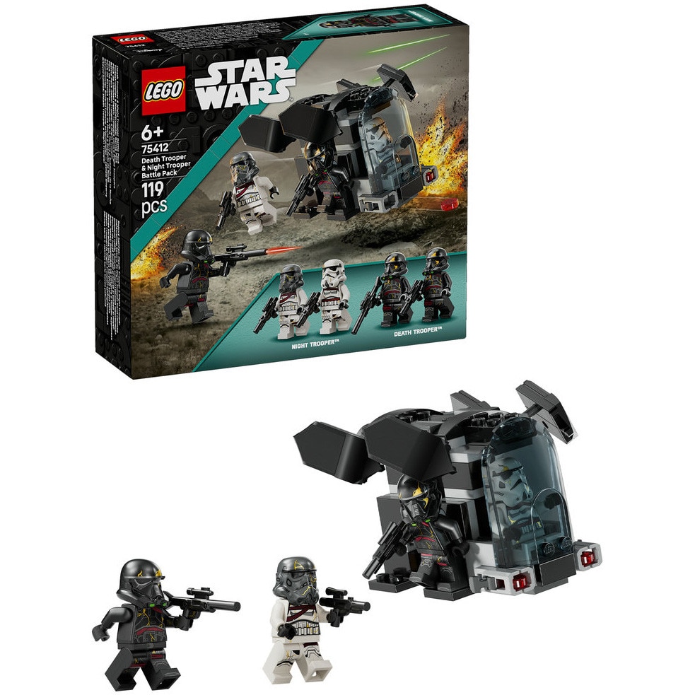 LEGO® Star Wars™ - Pachet de lupta Soldati ai mortii si soldati ai noptii 75412, 119 piese