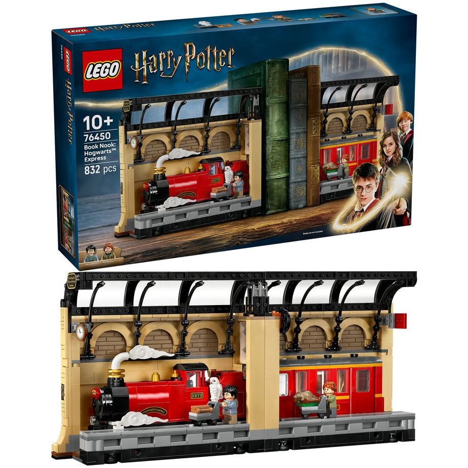 LEGO® Harry Potter™ - Coltul cu carti: Expresul Hogwarts™ 76450, 832 piese