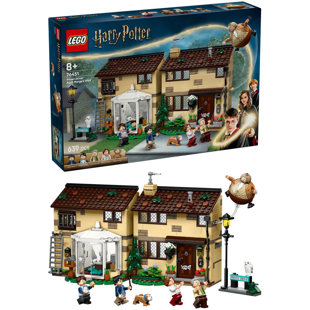 LEGO® Harry Potter™ - Privet Drive: Vizita matusii Marge 76451, 639 piese