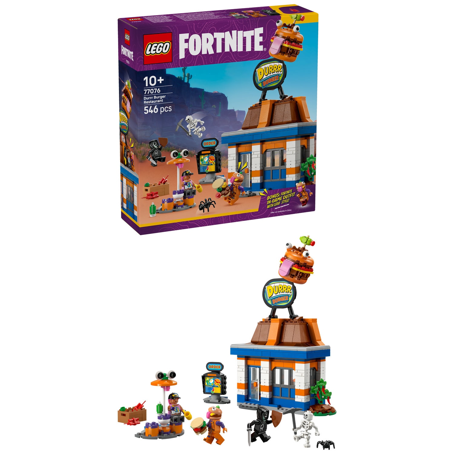 LEGO® Fortnite® - Restaurantul Durrr Burger 77076, 546 piese