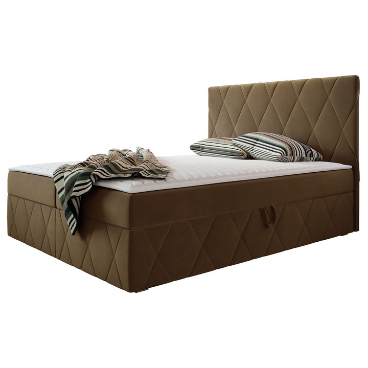 Pat matrimonial Tebsilo 160x200, MIRJAN 24, maro, 163x206x112 cm