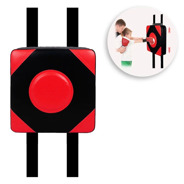 Perna de antrenament Box, roșu-negru, 30x10x30cm