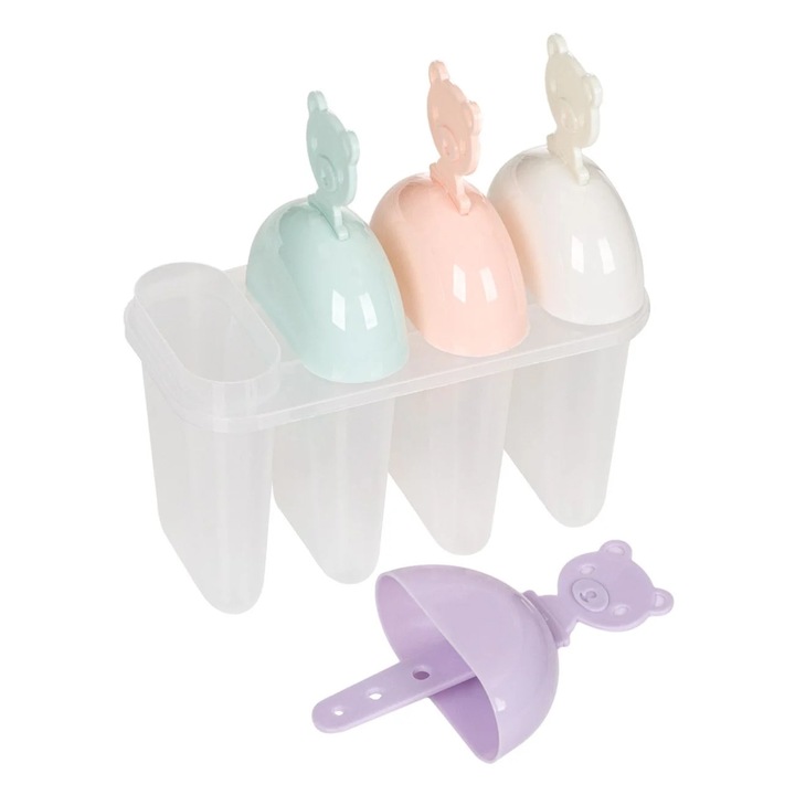 Forme Ursulet de Diferite Culori Pastel pentru Granita - 4buc