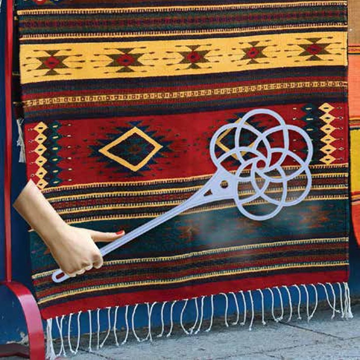 Четка за килими, червена, 60x22 см