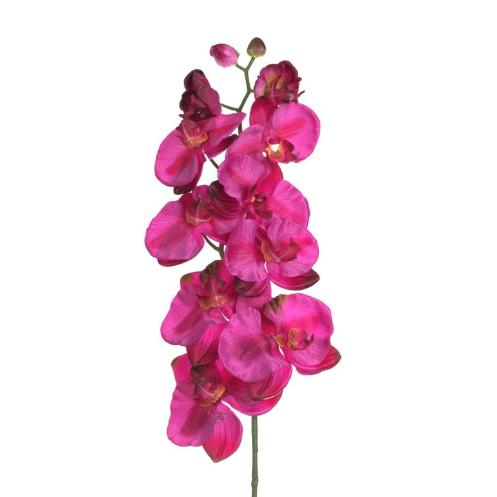 Floare artificiala cu tulpina lunga orhidee fucsia 100cm