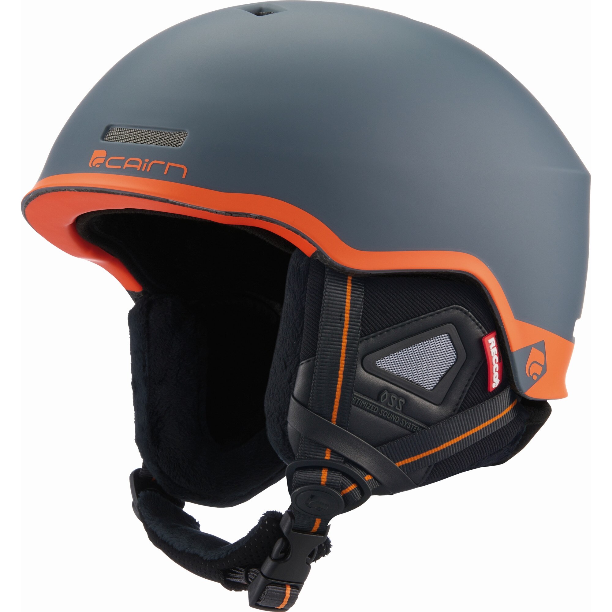 Casca ski si snowboard Cairn Centaure Rescue, inclusiv esarfa protectie gura si gat, gri/portocaliu, marimea 59/61