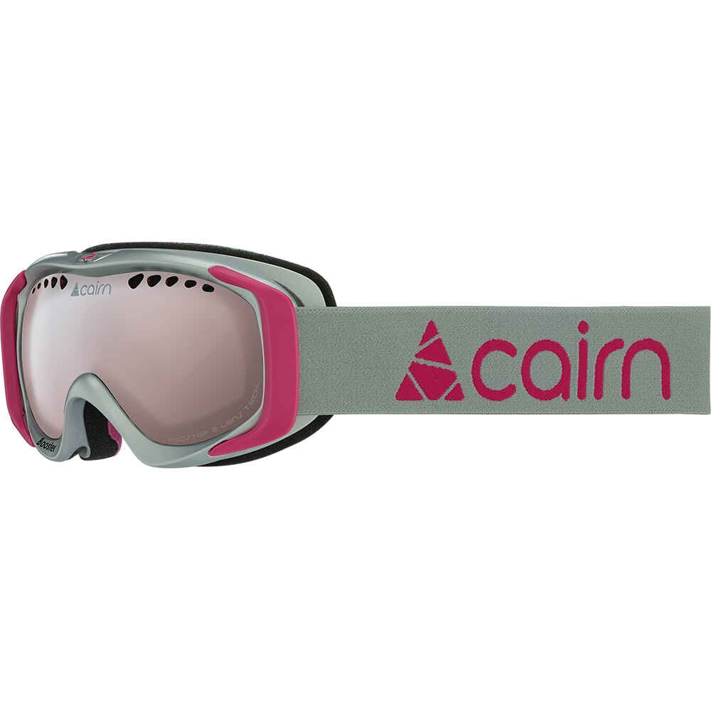 Ochelari ski si snowboard pentru copii Cairn Booster SPX3000, argintiu/fucsia
