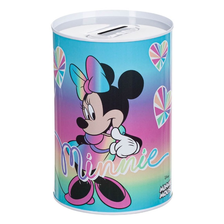 Fém persely Disney, Minnie, többszínű, 10x15cm, MYONNA IT & E- COMMERCE ®