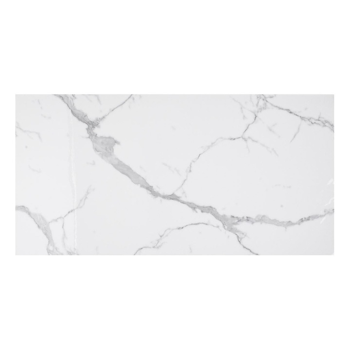 Tapet decorativ autocolant cu efect de marmura, 60x30cm, set 6 bucăți, gri