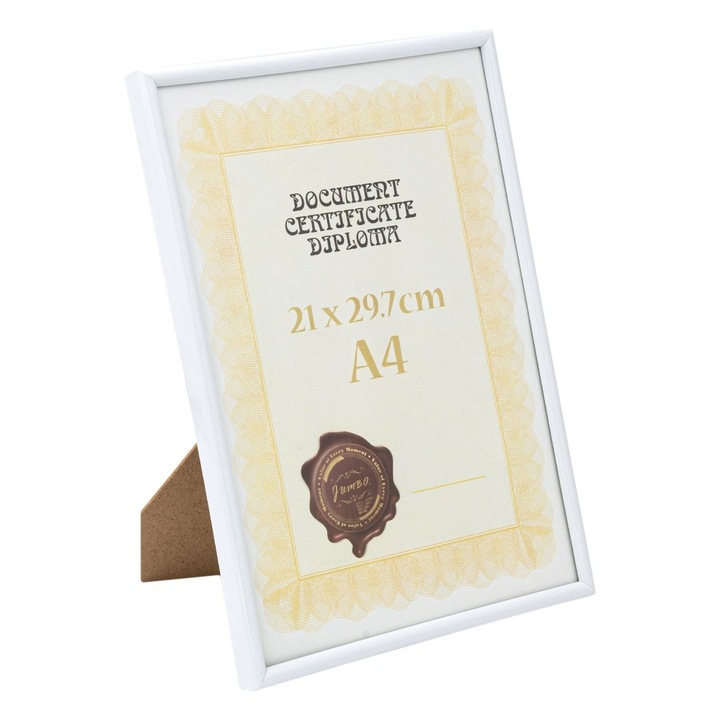 Rama foto a4 alba din plastic 21x29.7cm